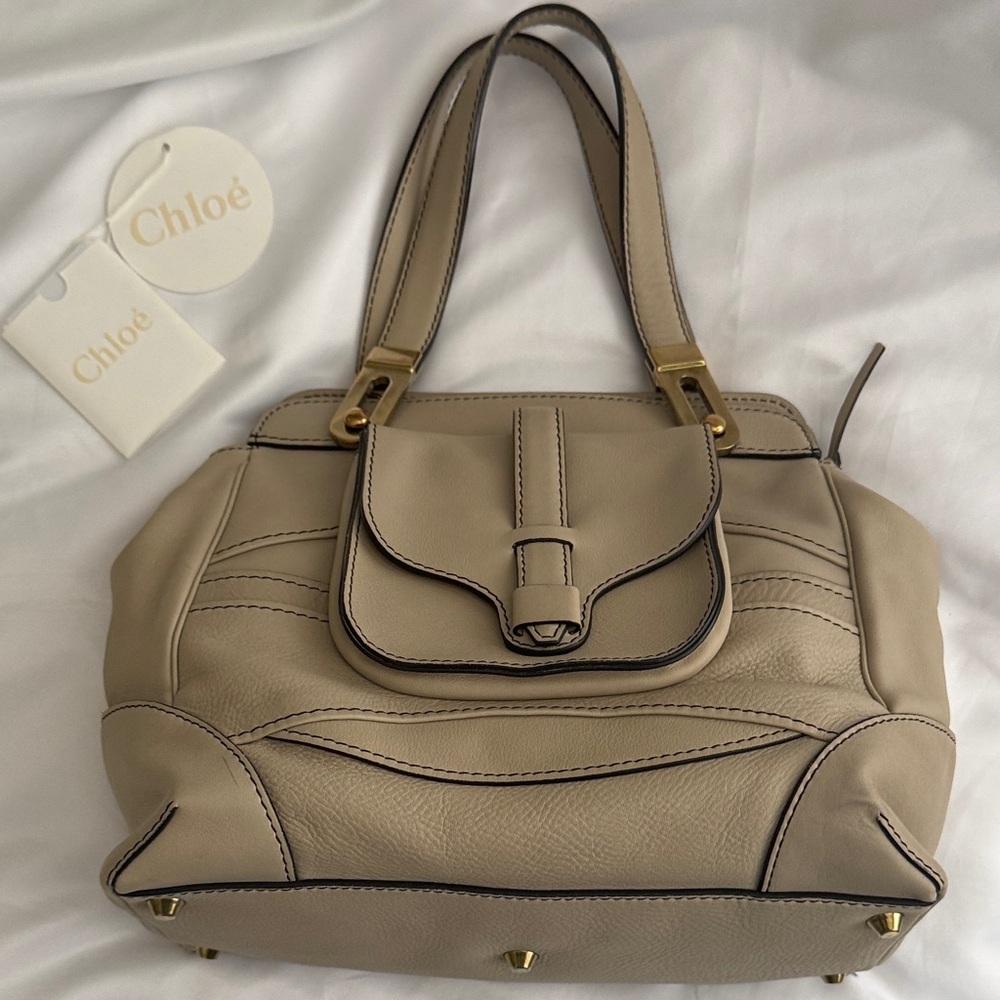 RARE — CHLOE Mary Satchel - Fine Calfskin Leather -Vintage — Like New